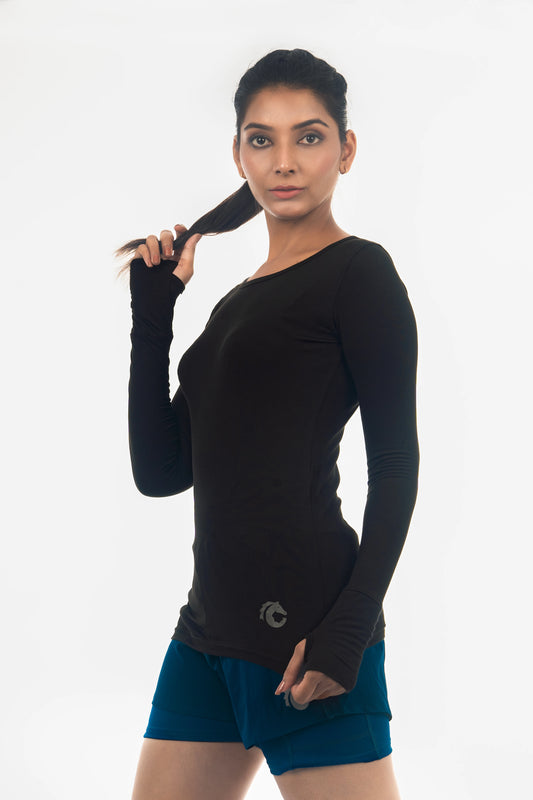 GS- The Cover | Women’s Thumbholes Full Sleeves T-Shirt